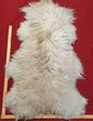 Navajo-Churro Sheepskin Pelt - White Grey