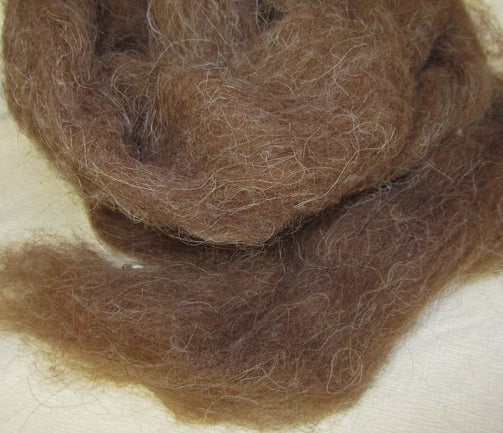 Navajo-Churro Roving - Brown Color