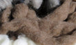 Navajo-Churro wool Roving - Medium brown 